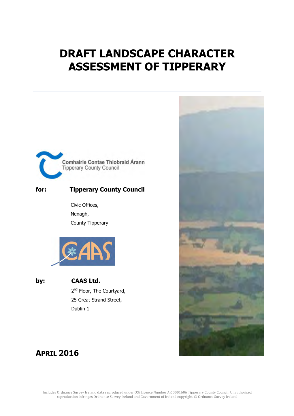 Draft Landscape Character Assessment of Tipperary