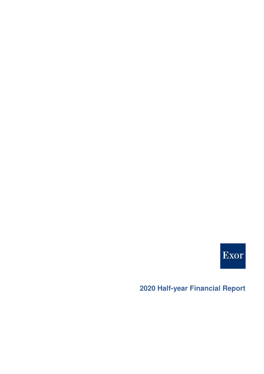 2020 Half-Year Financial Report