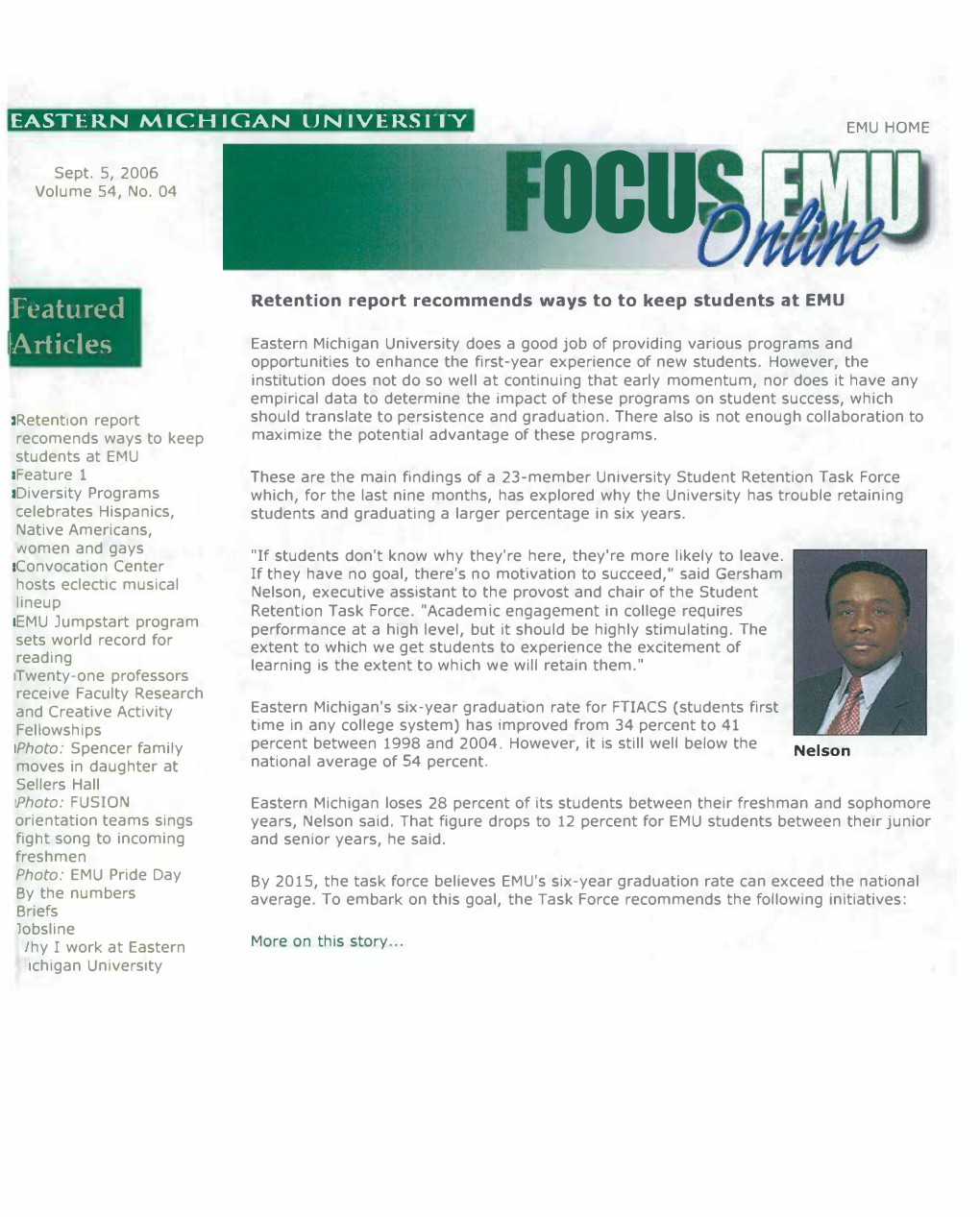 Focus EMU, September 5, 2006
