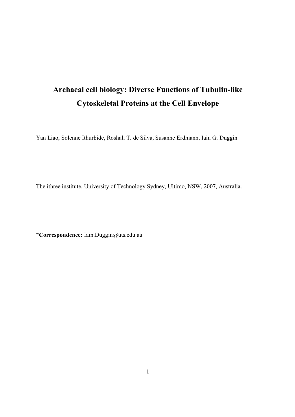 Archaeal Cell Biology: Diverse Functions of Tubulin-Like Cytoskeletal Proteins at the Cell Envelope