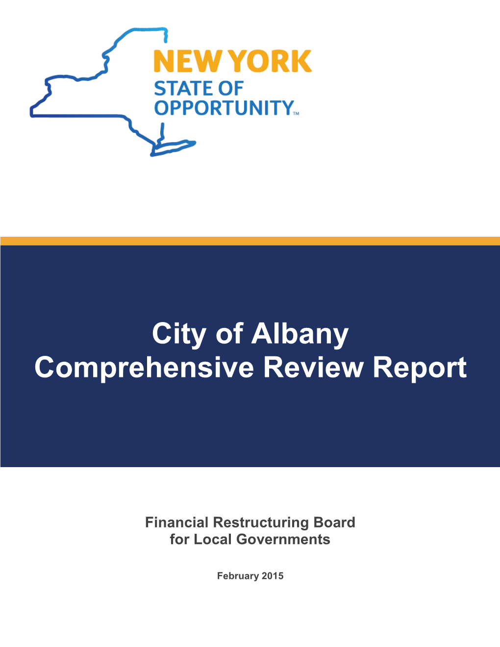 City of Albany Comprehensive Review Report