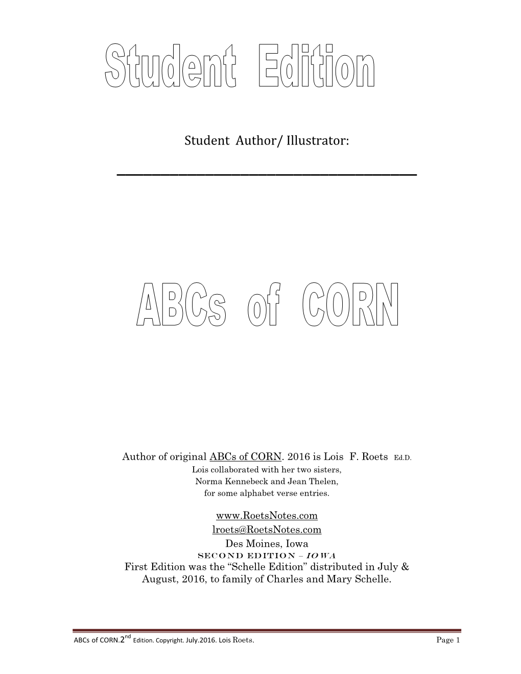 Abcs of CORN