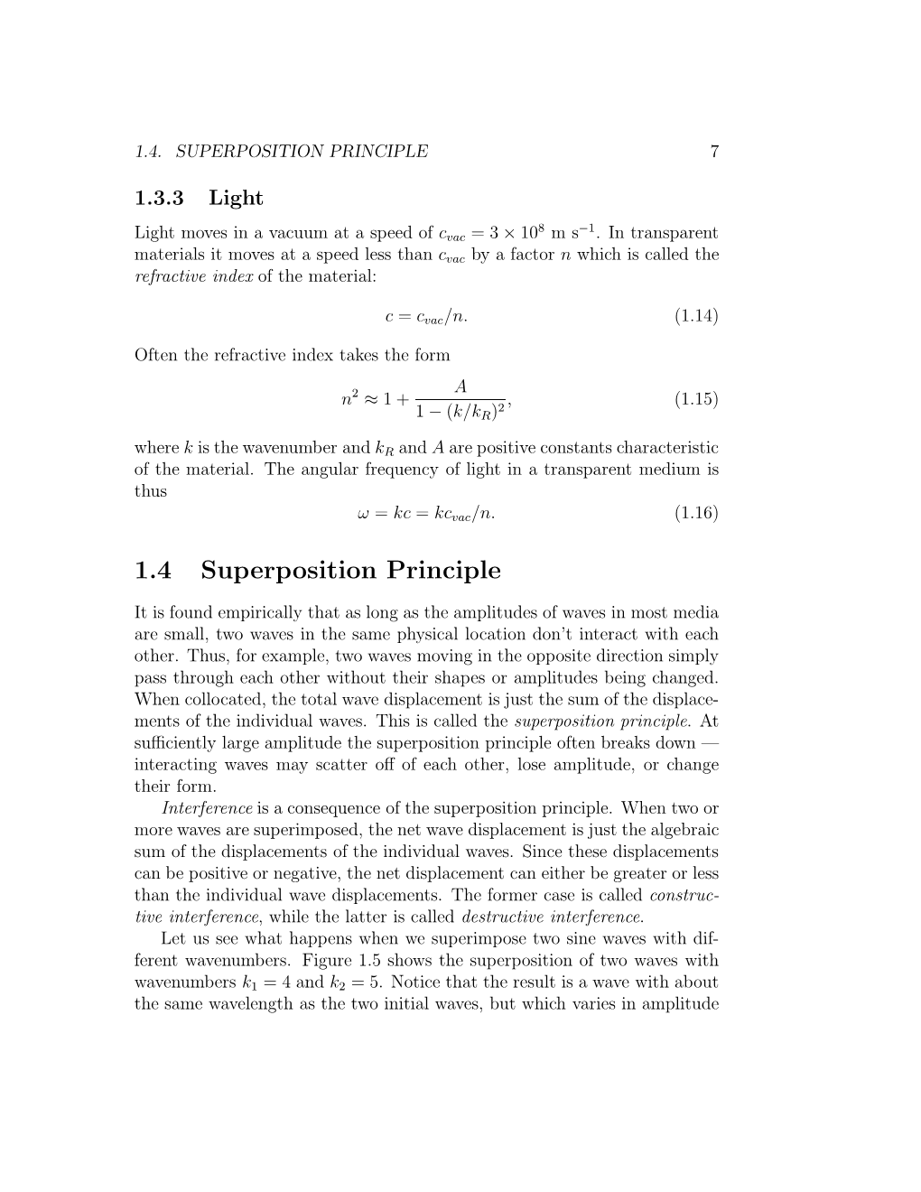 1.4 Superposition Principle