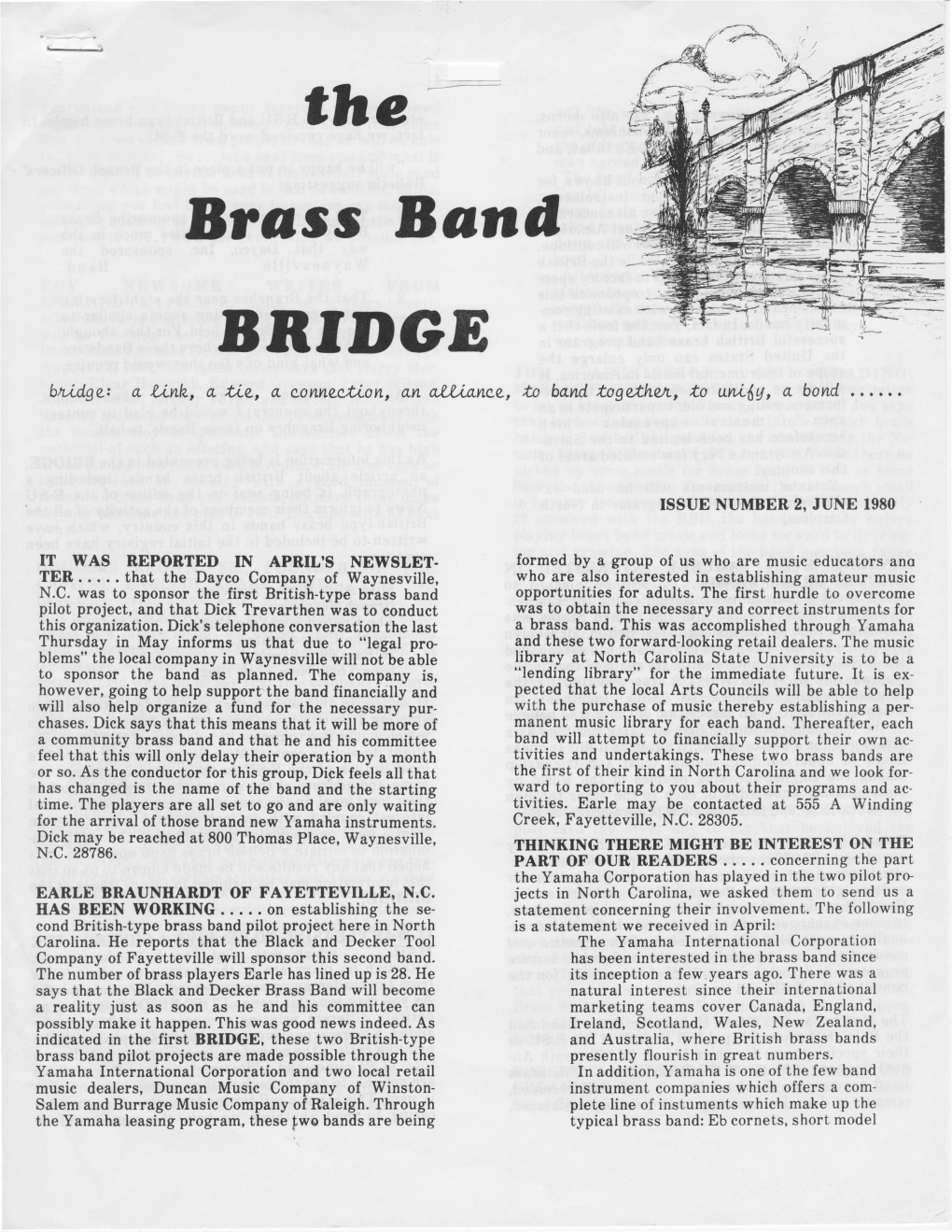 Brass Band BNTI'ge Bnldge: a .Llnlz,A" Lle, a Eonnec.Tlon,An A,Lu-Ance,Tn Band Toge.Tltut, to Uwldq, a Bond