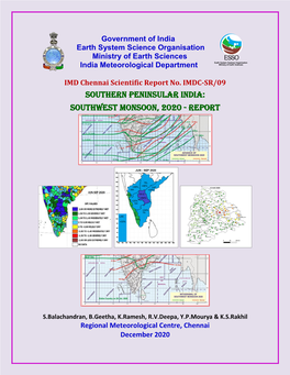 SOUTHERN PENINSULAR INDIA: SOUTHWEST MONSOON, 2020 - Report