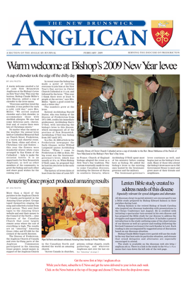 Warm Welcome at Bishop's 2009 New Year Levee