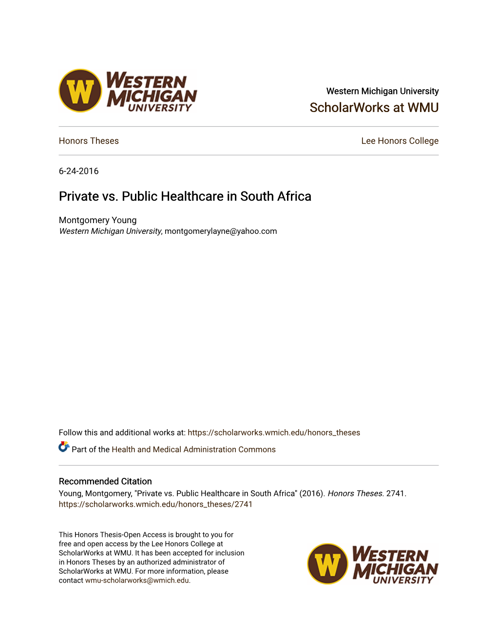 Private Vs. Public Healthcare in South Africa