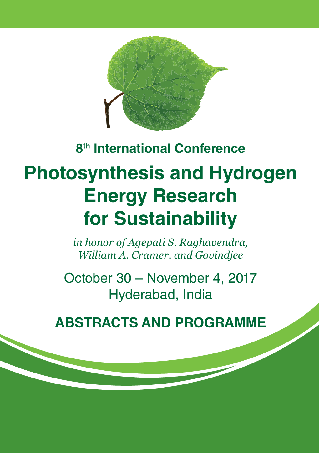 International Conference Photosynthesis Research For