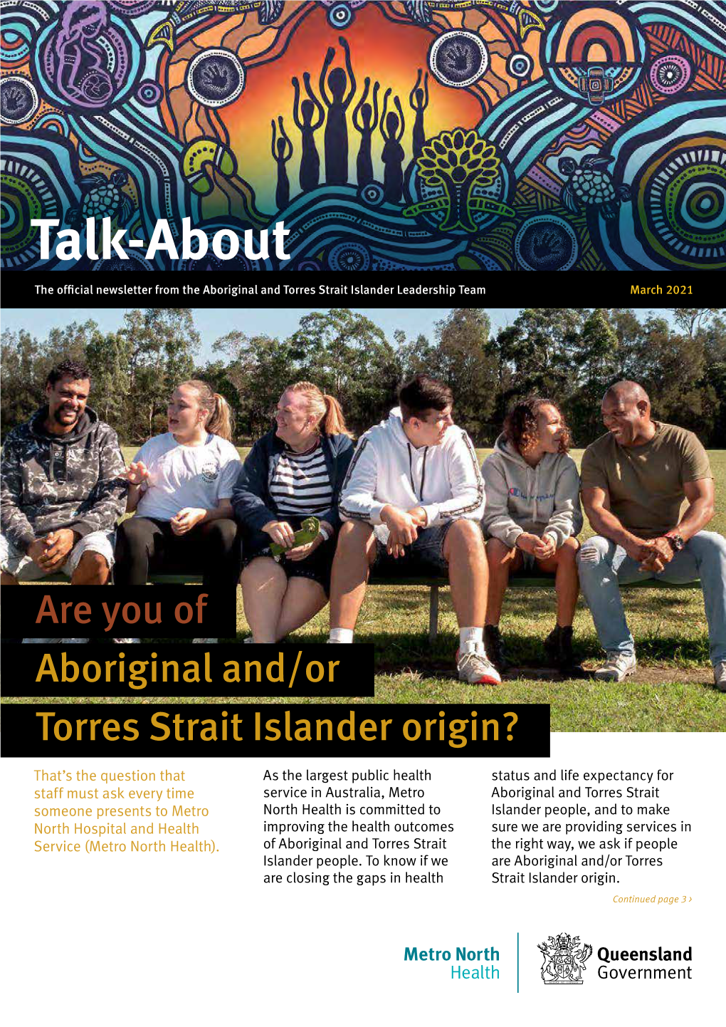 Talk About: March 2021 | Aboriginal and Torres Strait Islander Health