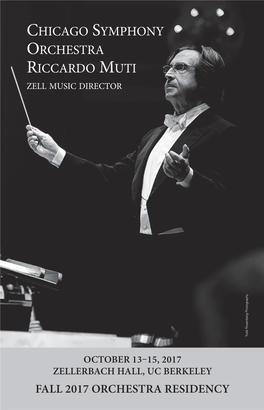 Chicago Symphony Orchestra Riccardo Muti Zell Music Director Y H P a R G O T O H P