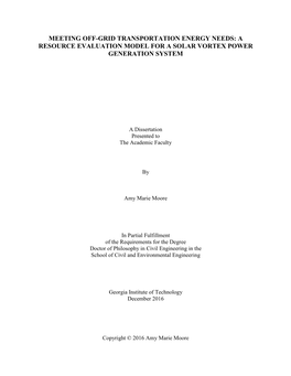 A Resource Evaluation Model for a Solar Vortex Power Generation System