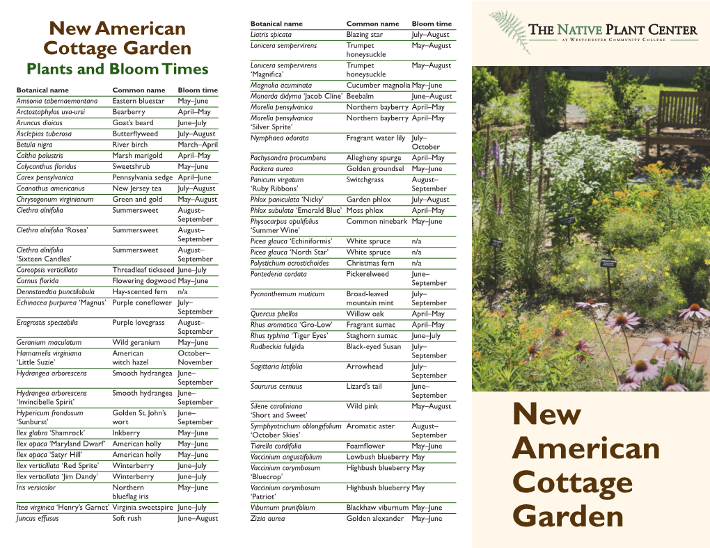 New American Cottage Garden