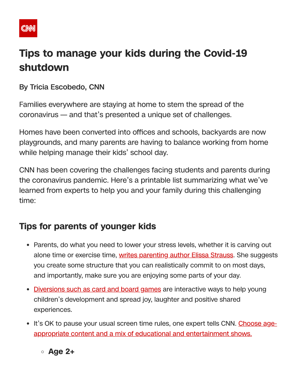 Tips to Manage Your Kids During the Covid-19 Shutdown