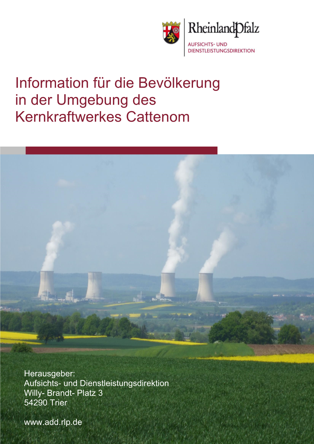 Bevölkerungsinformation Notfallschutz Cattenom