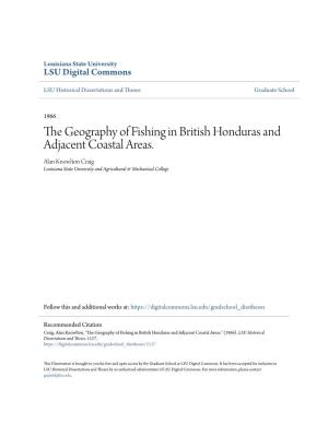 The Geography of Fishing in British Honduras and Adjacent Coastal Areas