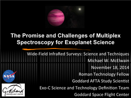 The Promise and Challenges of Multiplex Spectroscopy for Exoplanet Science
