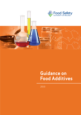 FSAI Guidance on Food Additives