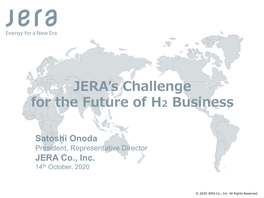 JERA's Challenge for the Future of H2 Business