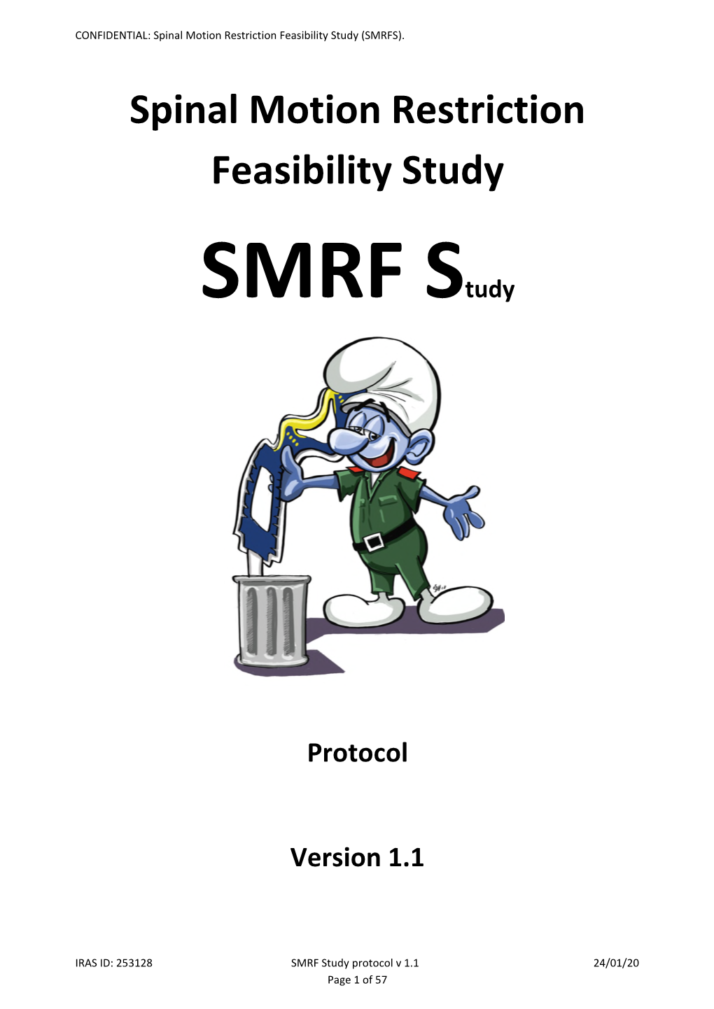 Spinal Motion Restriction Feasibility Study (SMRFS) - DocsLib