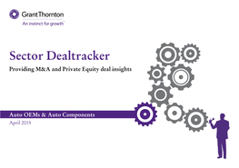 Sector Dealtracker Providing M&A and Private Equity Deal Insights