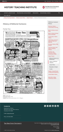 Analyzing Political Cartoons