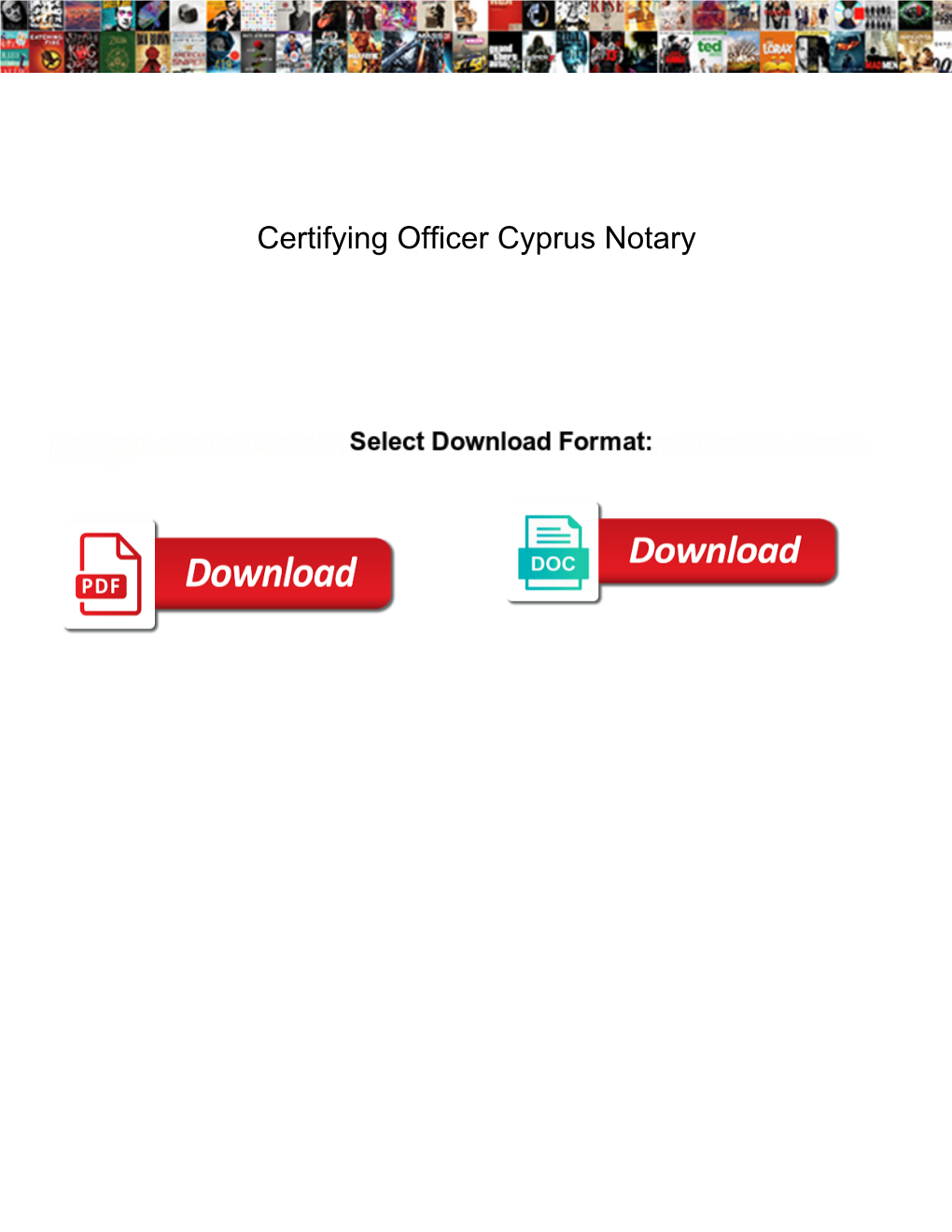 Certifying Officer Cyprus Notary