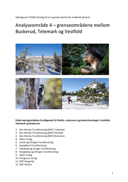 Grenseområdene Mellom Buskerud, Telemark Og Vestfold