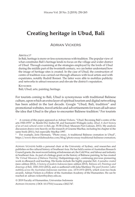 Creating Heritage in Ubud, Bali 251