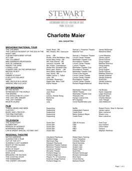 Charlotte Maier
