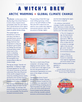 Conference Report: Arctic Warming, Deadly Dance