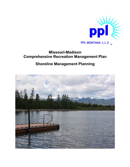 Hebgen Lake Shoreline Management Plan