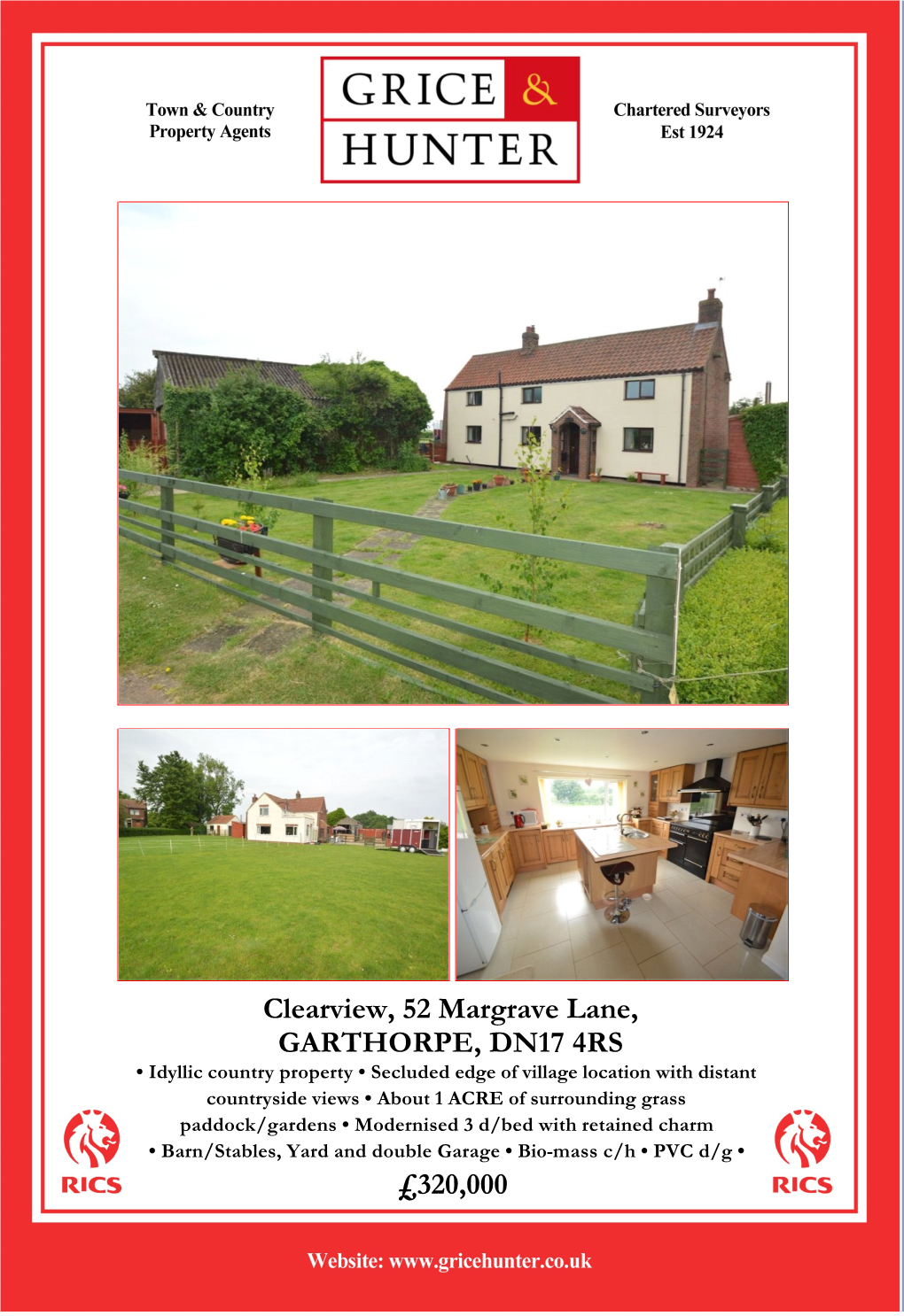 Clearview, 52 Margrave Lane, GARTHORPE, DN17 4RS £320,000
