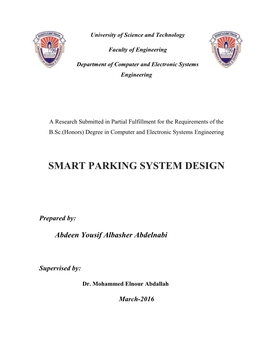 Smart Parking System Design
