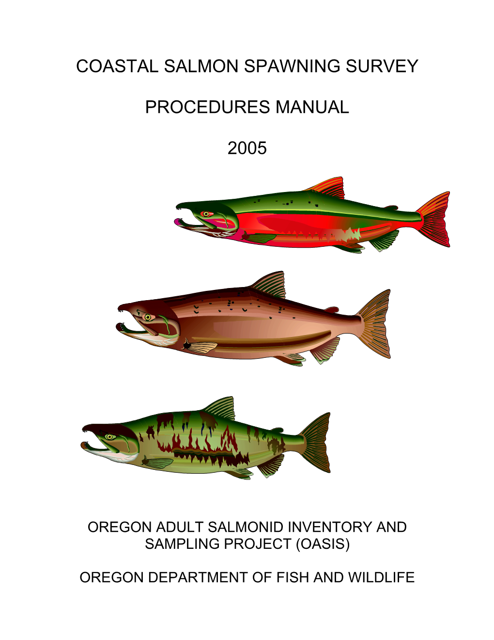 Coastal Salmon Spawning Survey Procedures Manual 2005
