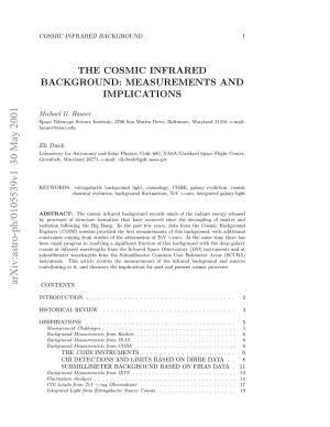The Cosmic Infrared Background: Measurements and Implications