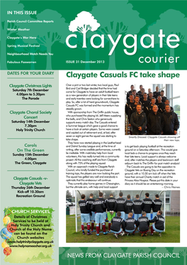 Claygate Casuals FC Take Shape