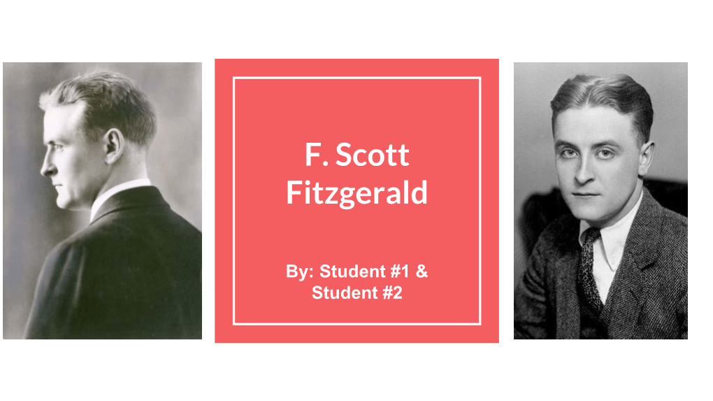 F. Scott Fitzgerald