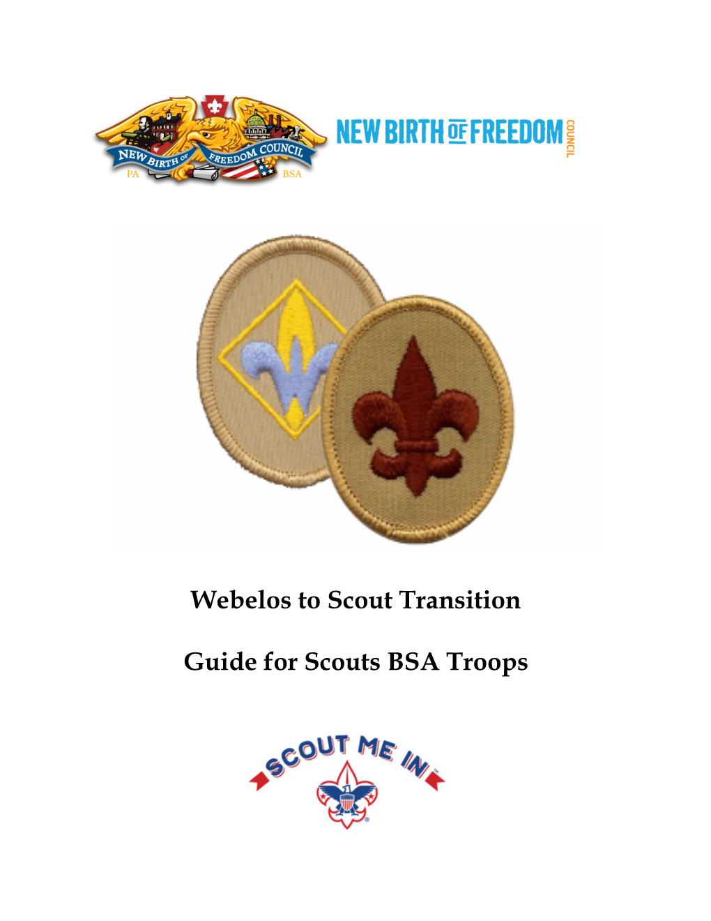 Webelos to Scout Transition Troop Guide