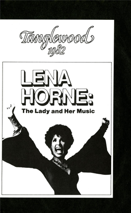 LENA HORNE: the LADY and HER MUSIC Shed