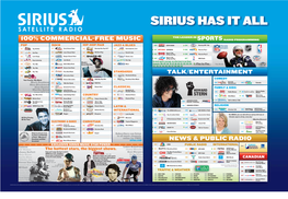 Complete SIRIUS Channel Guide