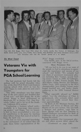 Veterans Vie with Youngsters for PGA School Learning