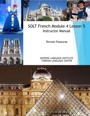SOLT French Module 4 Lesson 5 Instructor Manual