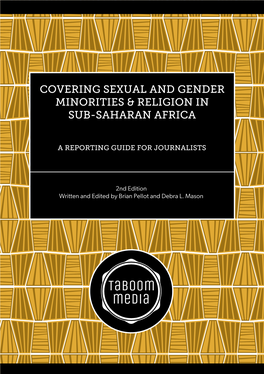 Covering Sexual and Gender Minorities & Religion in Sub-Saharan Africa
