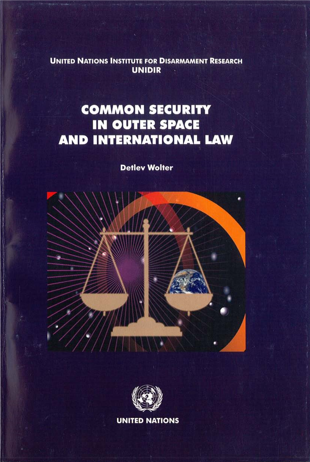 Common Security in Outer Space and International Law