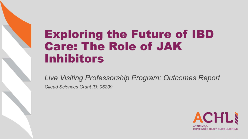The Role of JAK Inhibitors