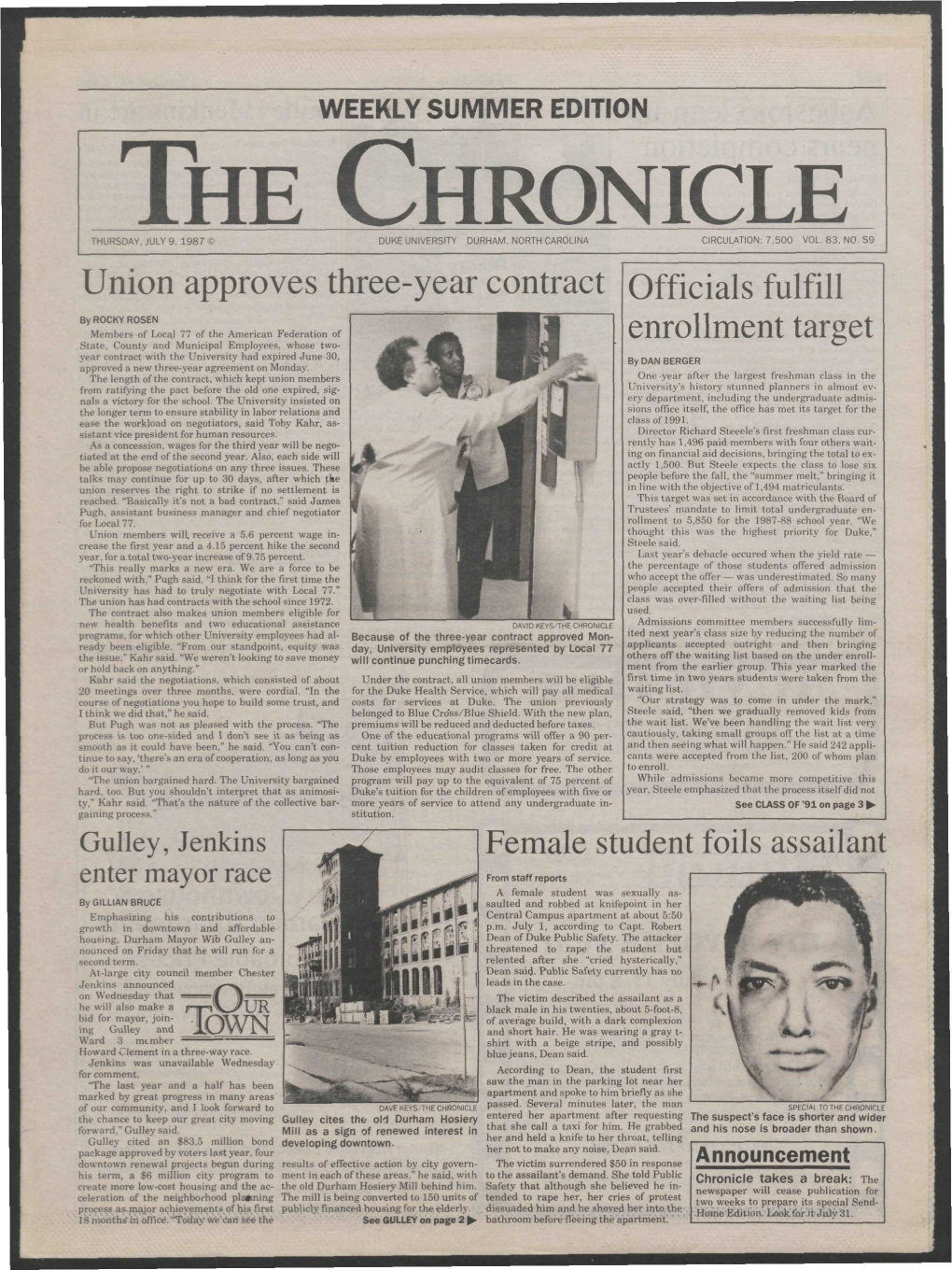 The Chronicle Thursday