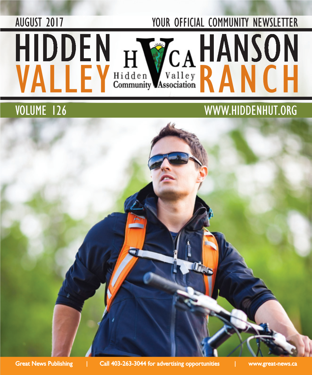 HIDDEN VALLEY/HANSON RANCH I AUGUST 2017 3 CONTENTS (Scenic Acres / Ranchlands) • Karate – on Mon