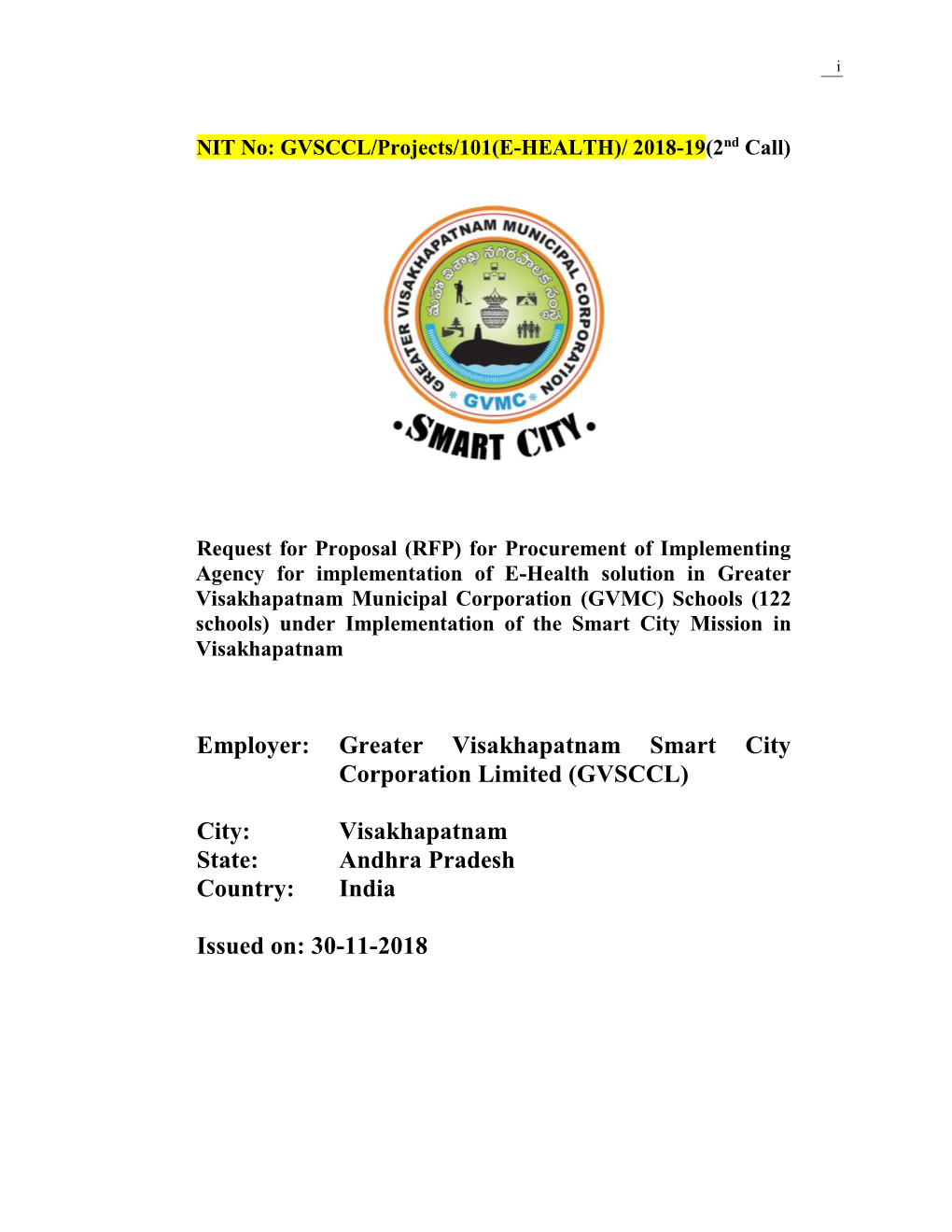 Greater Visakhapatnam Smart City Corporation Limited (GVSCCL)