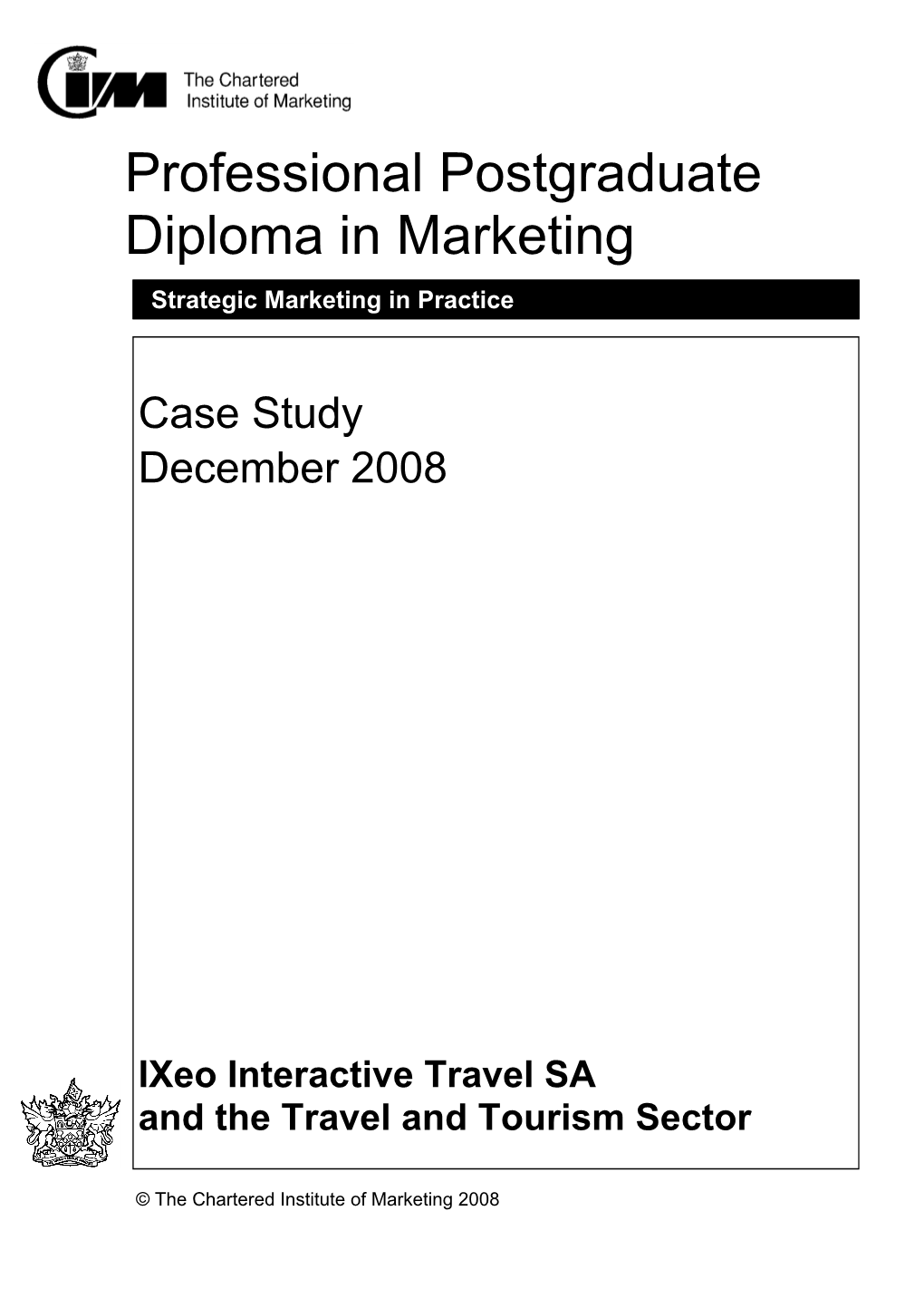 Professional Postgraduate Diploma in Marketing