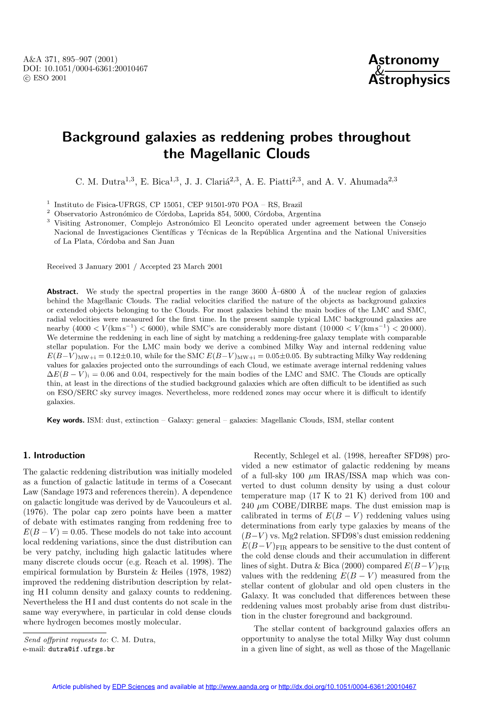 Background Galaxies As Reddening Probes Throughout the Magellanic Clouds